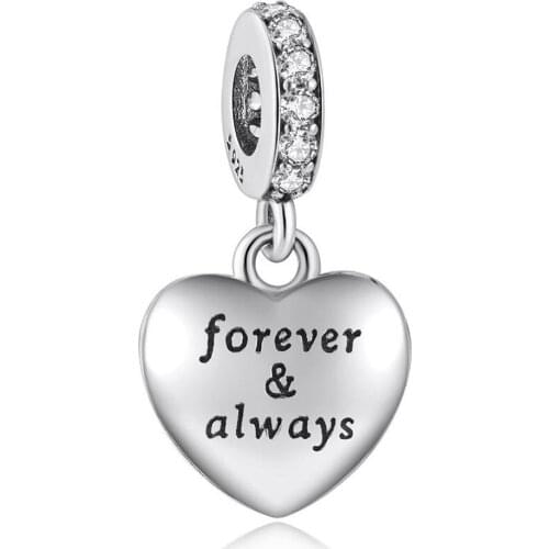 S925 Pendant DIY Jewelry My Beautiful Wife Dangle Charm fit Lady Bracelet Bangle Forever