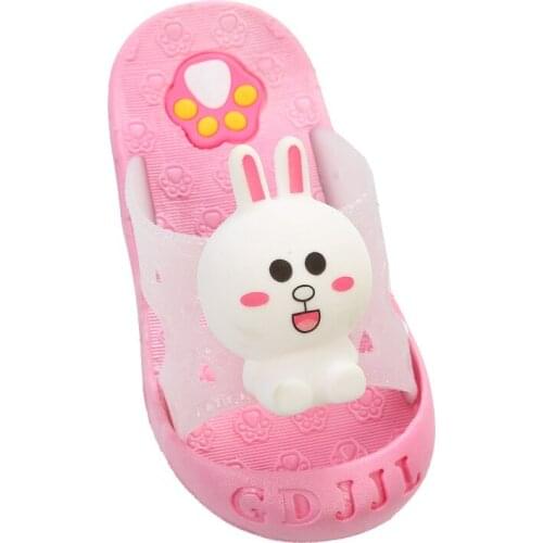 Children Summer New Fashion Slippers Girl Cartoon Animation Home Flip Flops Boy Toddler Beach Sandals Kids Bathroom Soft Slipper