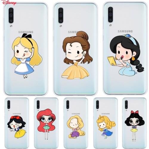 Silicone Cover Disney Cartoon Princess For Samsung Galaxy A90 A80 A70 A70S A60 A50 A40 A30S A20S A20E A10 A10E Phone Case
