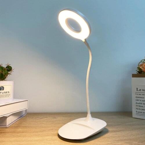 Student learning desk lamp LED touch dimming modern bedroom creative night light lamp beads