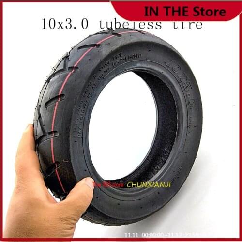 Super 10x3.0 10x3.00 electric scooter Tubeless Vacuum tire 10*3.0 scooter vacuum tyre 10 inch widening and thickening tire