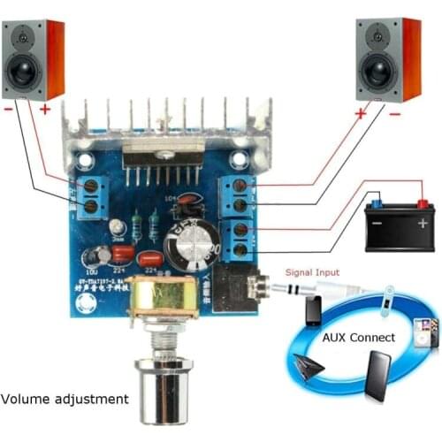 TDA7297 Version B Amplifier Board DC 9-15V 15W*2 Digital Audio Power Amplifier Module Stereo Dual Channel 15W + 15W Amplificador