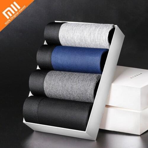 Xiaomi 4pcs Men Underwear Modal Boxer Male Underpants Comfortable Breathable Mens Panties Sexy Soft Trunk Boxer Shorts Boxer