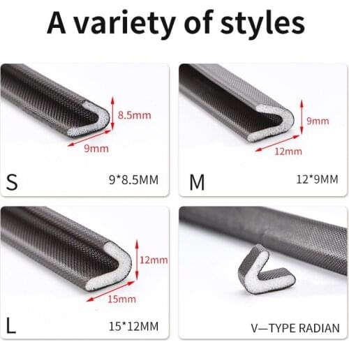 Freeshipping PU Foam Sound Proof Weather Draught Excluder Seal Door Window Gap Insulation V Type Strips for 3 Sizes to Choose