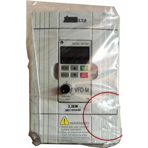 VFD022M43B-ZA 3 Phase 380V 2.2Kw 3HP 5A 400HZ New VFD-M Inverter AC Motor Drive