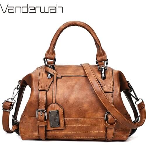 Vintage Double Arrow PU Leather Satchels Luxury Handbags Women Bags Designer Elegant Female Crossbody Bag High Quality Hand Bag