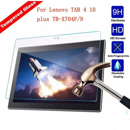 Tempered Glass For Lenovo TAB 4 10 Plus TB-X704F/L/N Ultra HD Tablet Film Screen Protector Guard 9H Glass For Tab4 10 Plus X704