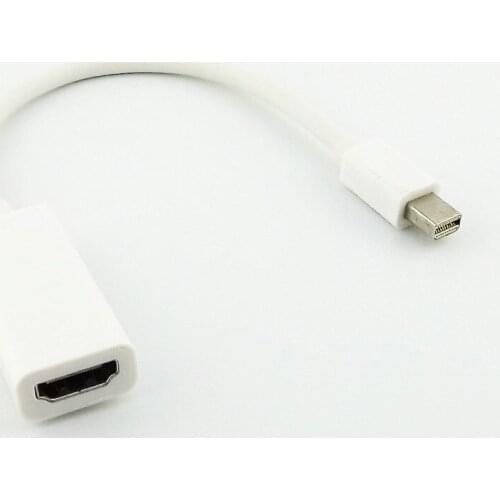1pc Mini Display Port DP Male to HDMI Female Adapter Cable for MAC Macbook Pro Air 23cm