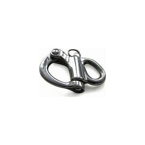 10PCS/Lot 16X66MM Casting AISI 316 Stainless Steel Fixed Snap Shackles Marine Grade Shackle