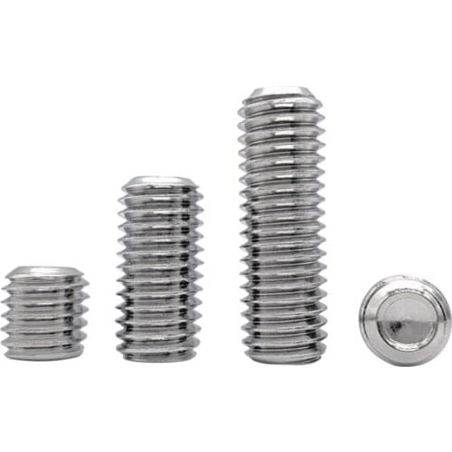 10pcs M8 stainless steel Allen concave end grups screws hex socket firm stop payment grup screw bolt DIN916 6mm-50mm length