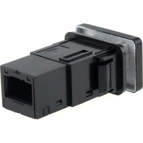 Blue LED 5pin Parking Push Switch with Connector Wire for Toyota