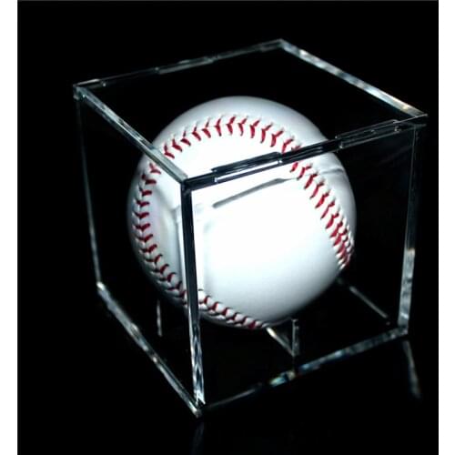 Acrylic 9 Inch Baseball Box Display Golf Tennis Ball Transparent Case for Souvenir Storage Box Holder UV Protection Dustproof