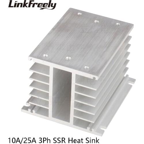 G110 Aluminum Heat Sink Dissipator For Three Phase Solid State Relay SSR 10A 25A 110X100x80mm Heat Dissipation Radiator Newest