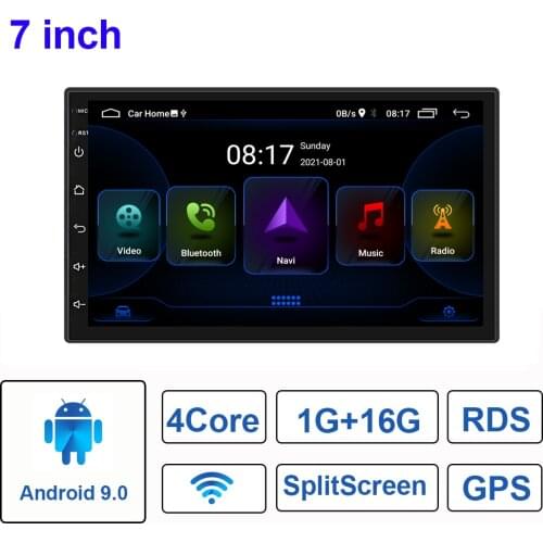 7 Inch 2 Din Android 1+16G Car Radio Universal GPS Navigation Bluetooth Wifi Audio Stereo FM Split Screen Multimedia Player