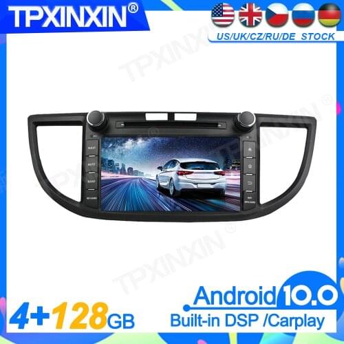 Android10.0 Car DVD Player GPS Map Navigation For HONDA CRV 2012 Head Unit Multimedia Player Auto Radio Tape Recorder Headunit