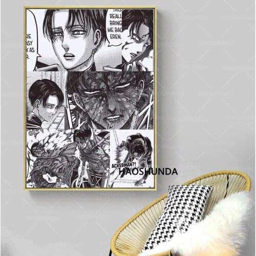 Shingeki No Kyojin Eren Yeager Attack on Titan Wall Art Decoration for Home room decor canvas poster and print