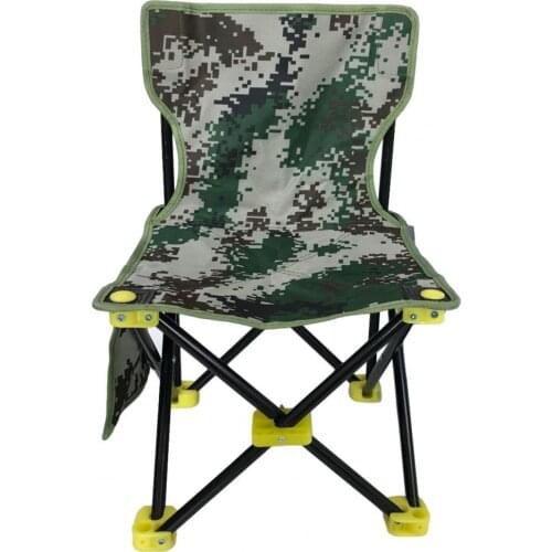 Outdoor Camping Portable Non-Slip Oxford Cloth Canvas Folding Chair Backrest Travel Foldable Chair Fishing Stool With Backrest