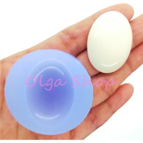 BYL306 34.5mm x 25.8mm Oval Earrings Silicone Mold Resin Art Craft Jewelry Necklace Pendant Brooch Making Fondant Decoration DIY