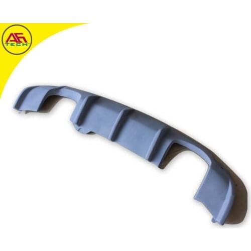 Primer RG style A1 standard back bottom cover rear chin lip rear bumper diffuser for Audi A1 hatchback 2 outlets 4 pipes 10-14