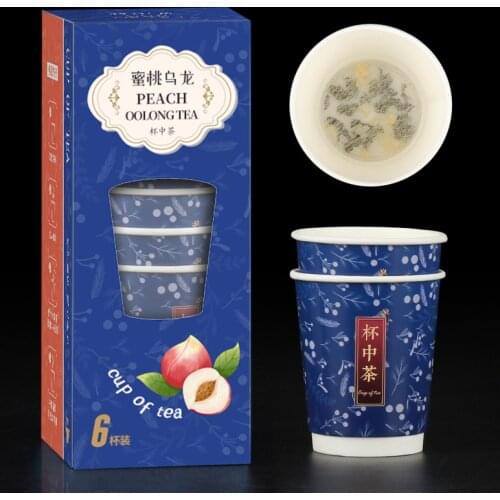 Peach Oolong Tea White Peach Fruit Tea Water Separation Yipinyin Tea Cup Tea Apple Tieguanyin 6 Cups