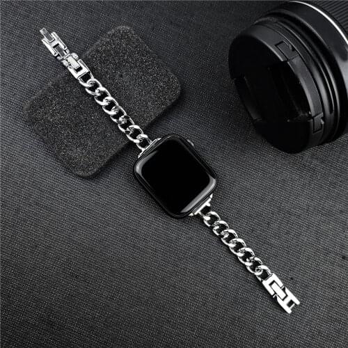 For apple watch Series SE 6 5 4 40mm 44mm 3 38mm 42mm band women slim thin strap for iwatch bands girls Bracelet Adjustable belt