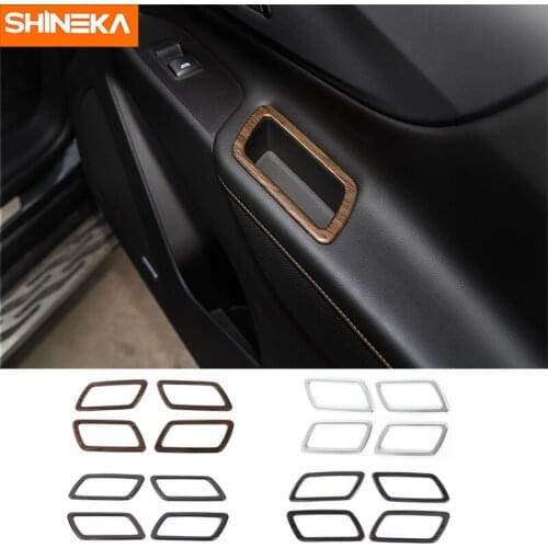 SHINEKA Car Styling Door Inner Interior Handle Grip Gate Slot Groove Decoration Cover Trim Frame for Chevrolet Equinox 2017