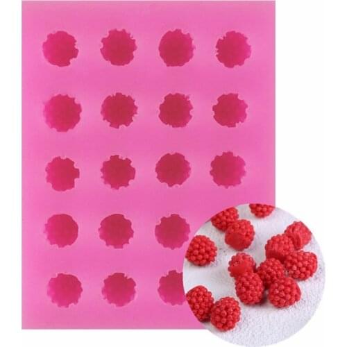 20 even strawberry silicone ice tray mould DIY chocolate fondant mould cake baking decoration aromatherapy mould
