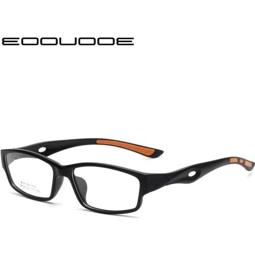 EOOUOOE Sports Glasses Prescription Eye Glasses Frame tr90 Ultra-light Glasses Men Eyeglasses Fashion Male Optical Eyewear