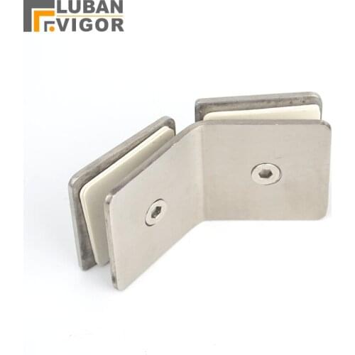 Stainless steel 135 degree glass clamp,Diamond-type shower retaining clip,Partition clip,2.5MM thick,bathroom accessories