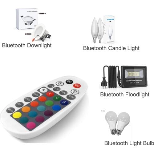 YHW LED Controller Bluetooth Mesh Remote Controller,28 Key, RGB Controller Work with Bluetooth Downlight Floodlight RGBW Control