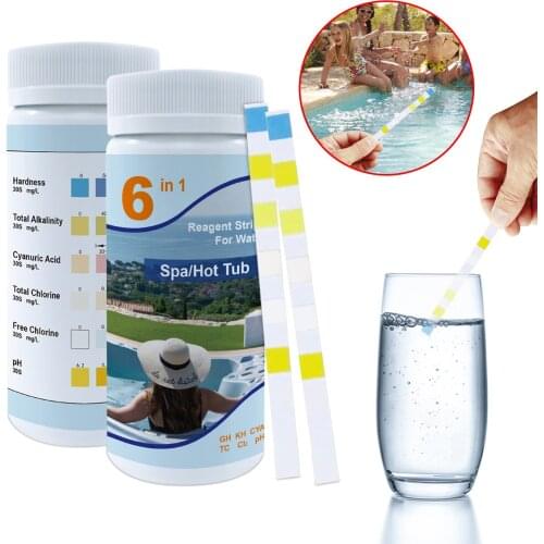 Ph Test Paper Swimming Pool Spa Water Test Strips Acid Water Hardness Chlorine Alkalinity Ph Cyanuric Bromine Test Tools L3