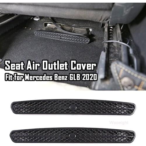 Wooeight 2x Car Air Conditioning Seat Under Outlet Vent Trim Strip Cover Fit for Mercedes Benz GLB 2020 Protective Accessories