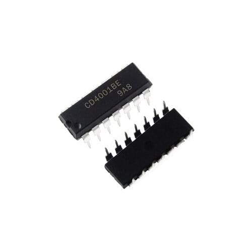 10PCS CD4001BE DIP14 CD4001 DIP 4001BE DIP-14 and original IC