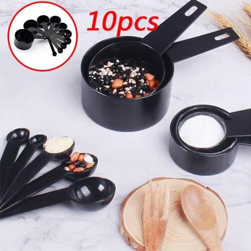 10pcs Kitchen Tools Measuring Spoons Set Teaspoon Coffee Sugar Scoop Cake Baking Measuring Cups Kitchen Cooking Baking Tools
