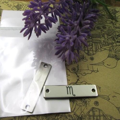 20pcs--Scorpio Zodiac stainless steel charms more style for choosing DIY Charms pendants for necklace 30x7mm