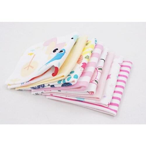 100set 8Pcs/set Newborn Baby Towel Washcloth Bathing Feeding Wipe baby handkerchief face small towels