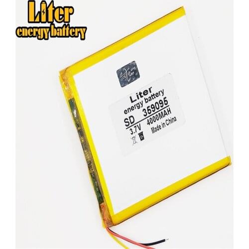 3 line 359095 3.7V 4000mah (polymer lithium ion battery) Li-ion battery for tablet pc 7 inch MP3 MP4