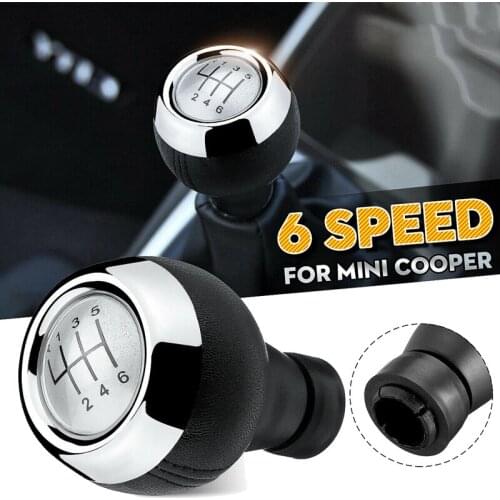 6 Speed Manual Car Gear Shift Knob Stick Shifter Lever for Mini Cooper R50 R53 R55 R56 R60