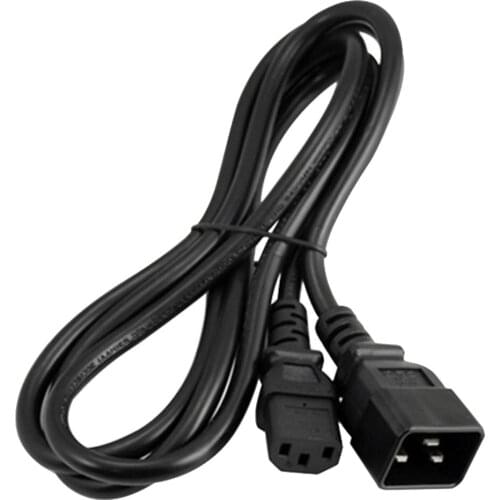 6Ft IEC 320 C13 to C20 Power Extension Cord Female to Male for PC PDU UPS