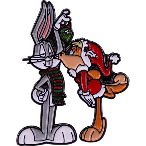 Anime Bugs Bunny Brooch and Enamel Pin Big Chungus Fat Bugs Bunny Internet Meme Popular Gift