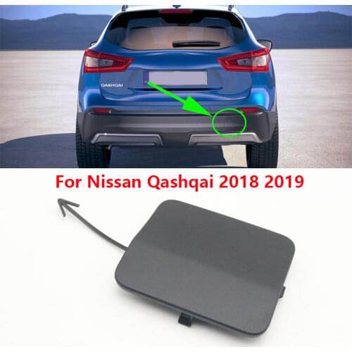 Base Color Auto Rear Bumper Tow Hook Eye Cover Trailer Cap Lid For Nissan Qashqai 2018 2019