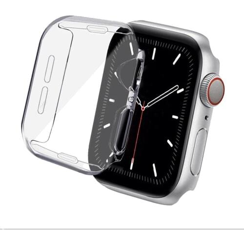 Case for Apple Watch 38mm 42mm 40mm 44mm Soft TPU All-Around Clear Screen Protector Cover Protective Case Series 5 4 3 2 1