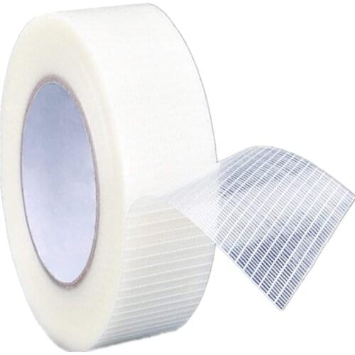 D5QC 1 Pc Volumes High Strength Transparent Grid Type Glass Fiber Reinforced Waterproof And Wear-Resistant Adhesive Tape