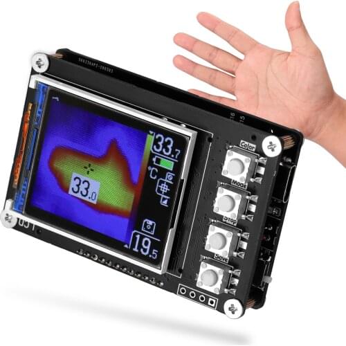AMG8833 Thermal Imager Sensors 1.6 Inch TFT Display Screen 10Hz Data Refresh Rate Support TF card to storage the screenshot