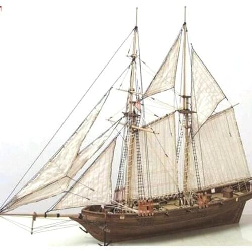 Assembling Building Wooden Sailboat Ship Kits Ship Model Wooden Sailboat Toys Sailing Model Assembled Wooden Kit DIY Wood Crafts