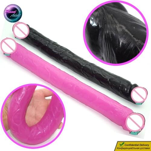 Long Double Penetration Dildo Masturbator for Women Gay Men Pussy Vagina Prostate Masturbation Anal Plug BDSM Bandage Play Tool