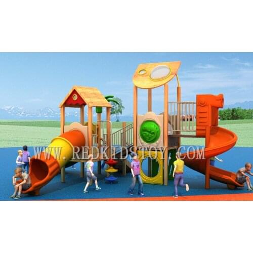 Exported to Saudi Arabia Anti-rot Outdoor Wood Playground 2016HZ-N009 23 Years' Manufacturers Experiences Shipped By Sea