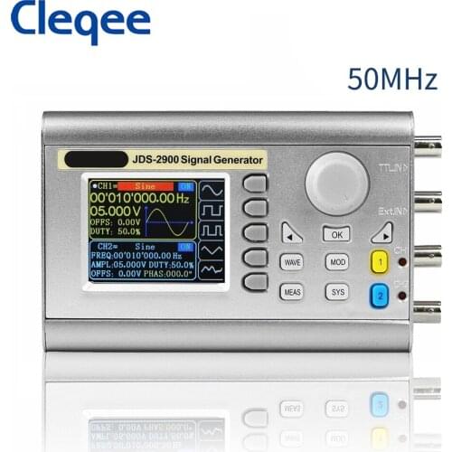 Cleqee JDS2900 50MHz digital control dual channel DDS function signal generator