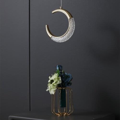 LAYSDA Nordic Art Restaurant Crystal Chandelier Creative Personality Light Luxury Bar Lamp Modern Simple Dining Table Chandelier