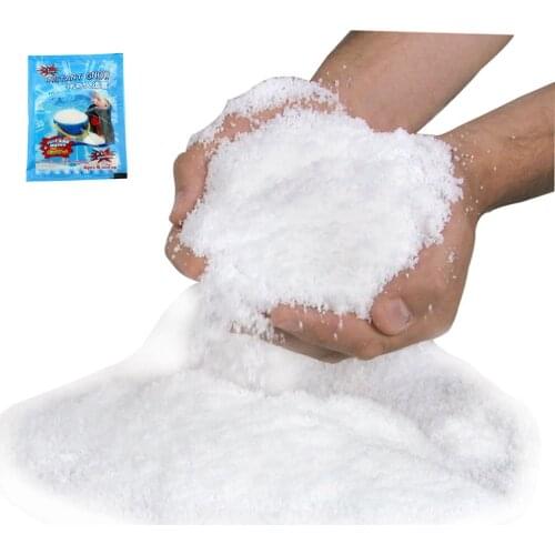 1bag Fake Snowflakes Snow Instant Addition for Filler Supplies DIY Polymer Christmas Decor Artificial Snow for Kids Toy